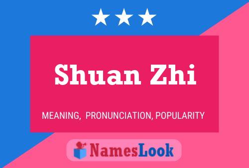 Shuan Zhi Name Poster