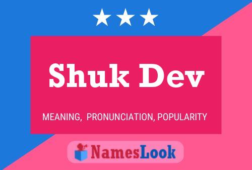 Shuk Dev Name Poster