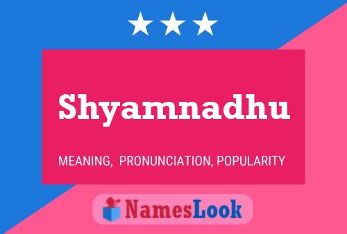 Shyamnadhu Name Poster