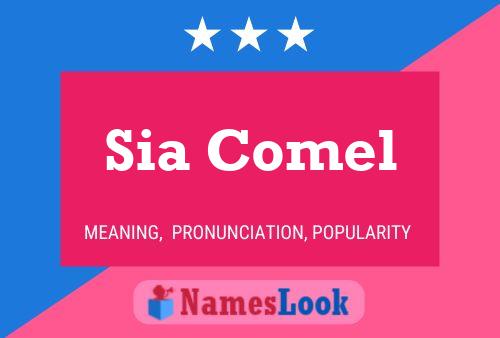 Sia Comel Name Poster