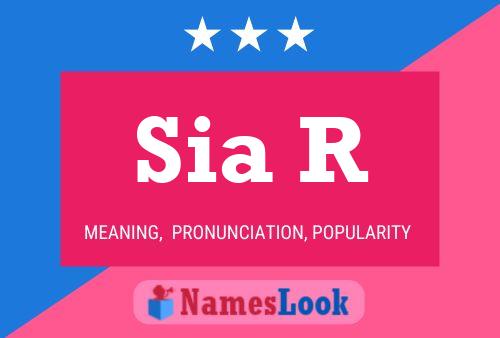 Sia R Name Poster