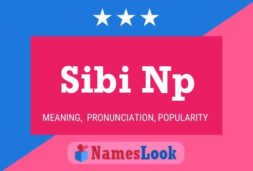 Sibi Np Name Poster