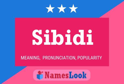 Sibidi Name Poster