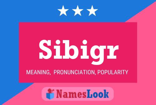 Sibigr Name Poster