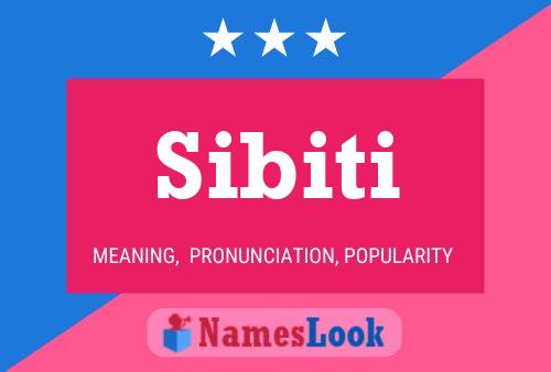 Sibiti Name Poster