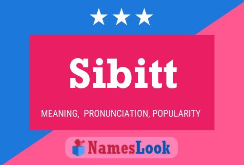 Sibitt Name Poster