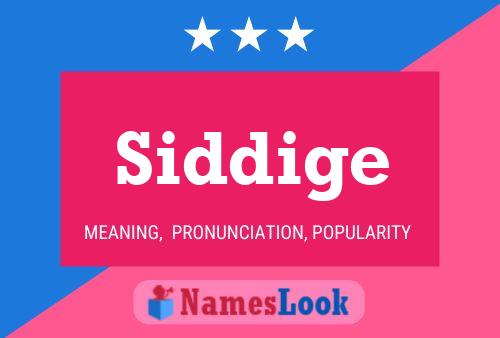 Siddige Name Poster