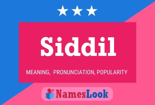 Siddil Name Poster