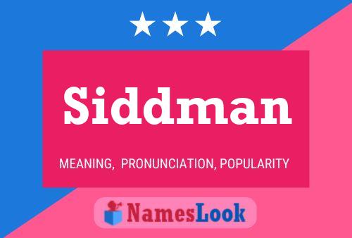 Siddman Name Poster