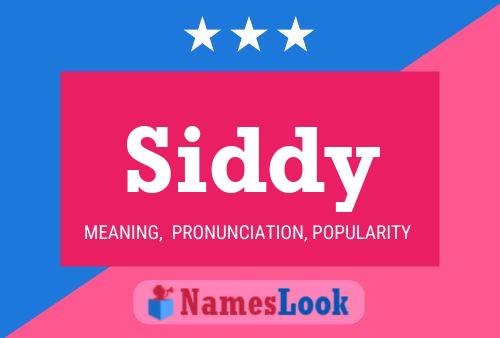 Siddy Name Poster