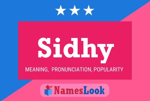 Sidhy Name Poster