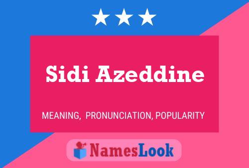 Sidi Azeddine Name Poster