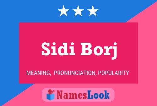 Sidi Borj Name Poster