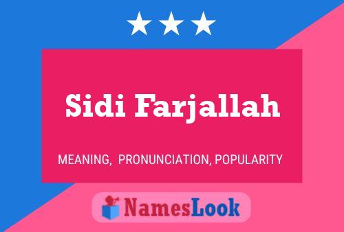 Sidi Farjallah Name Poster