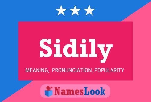 Sidily Name Poster