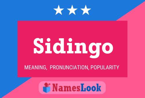 Sidingo Name Poster