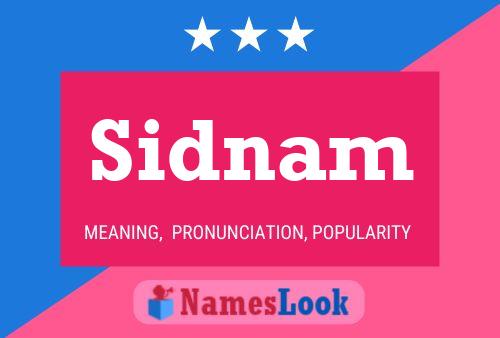 Sidnam Name Poster