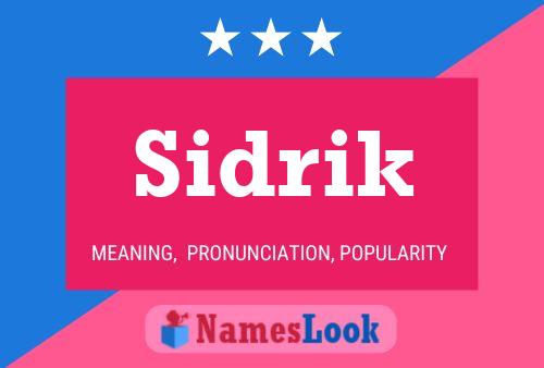 Sidrik Name Poster