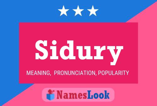 Sidury Name Poster