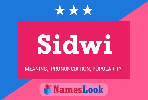 Sidwi Name Poster