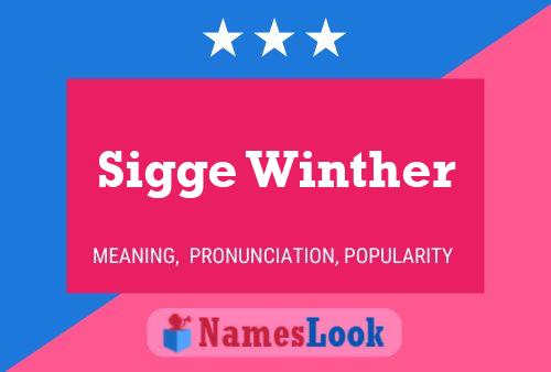 Sigge Winther Name Poster