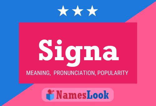 Signa Name Poster