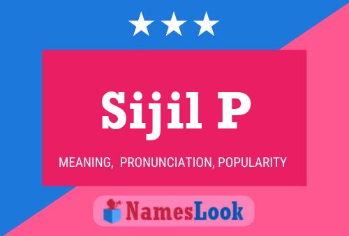 Sijil P Name Poster