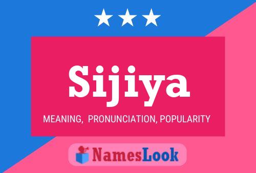 Sijiya Name Poster