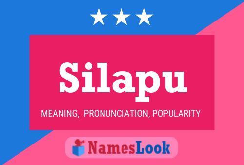 Silapu Name Poster