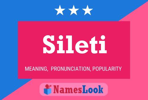 Sileti Name Poster