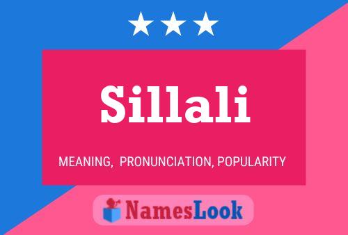 Sillali Name Poster