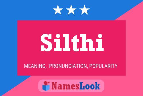 Silthi Name Poster