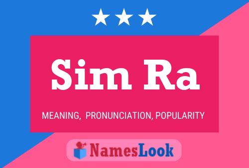 Sim Ra Name Poster