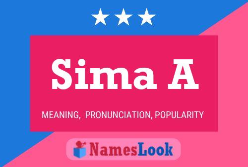 Sima A Name Poster