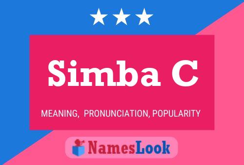 Simba C Name Poster