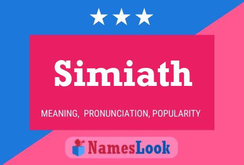 Simiath Name Poster