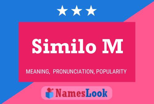 Similo M Name Poster