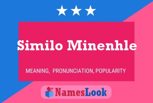 Similo Minenhle Name Poster