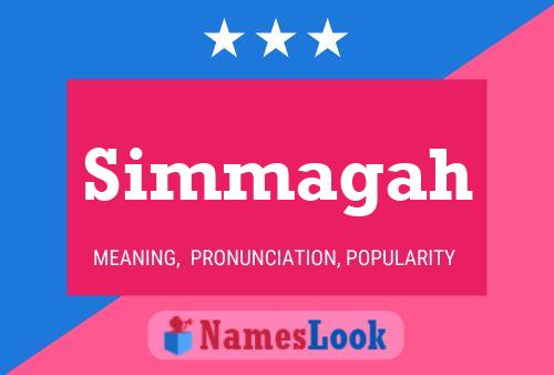 Simmagah Name Poster