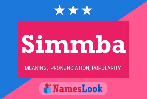 Simmba Name Poster