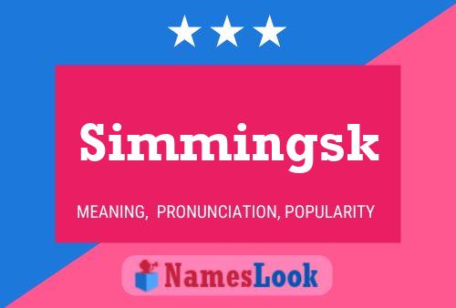 Simmingsk Name Poster