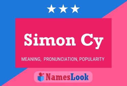 Simon Cy Name Poster