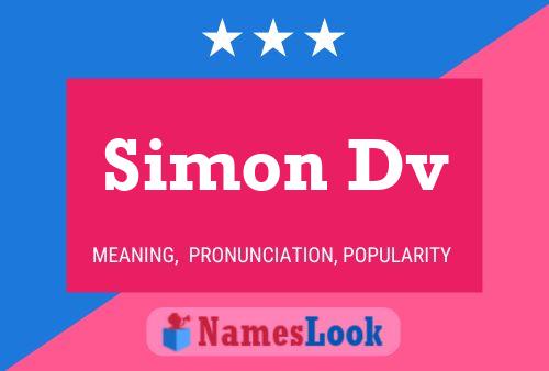 Simon Dv Name Poster