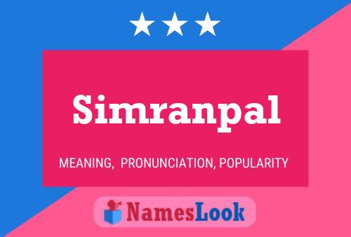 Simranpal Name Poster