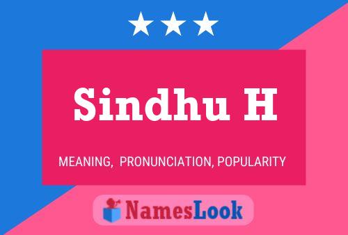 Sindhu H Name Poster