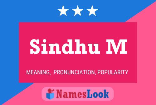 Sindhu M Name Poster