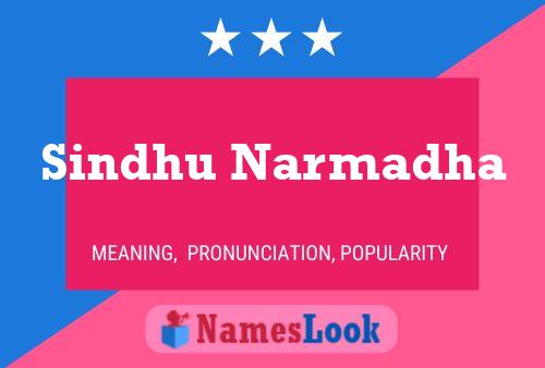 Sindhu Narmadha Name Poster