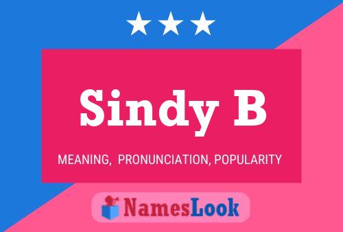 Sindy B Name Poster