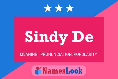 Sindy De Name Poster