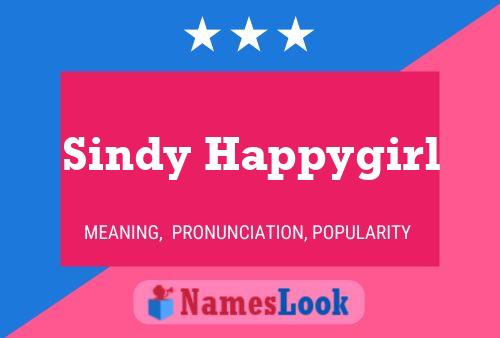 Sindy Happygirl Name Poster